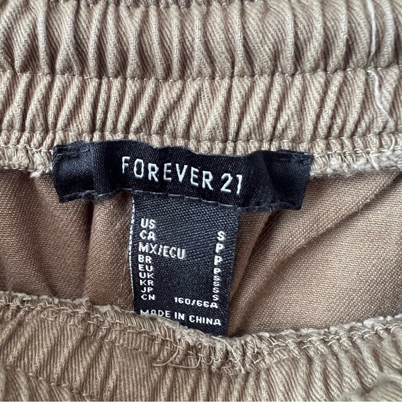 Olive green jogger pants with high rise elastic waist Forever 21 - Picture 4 of 6